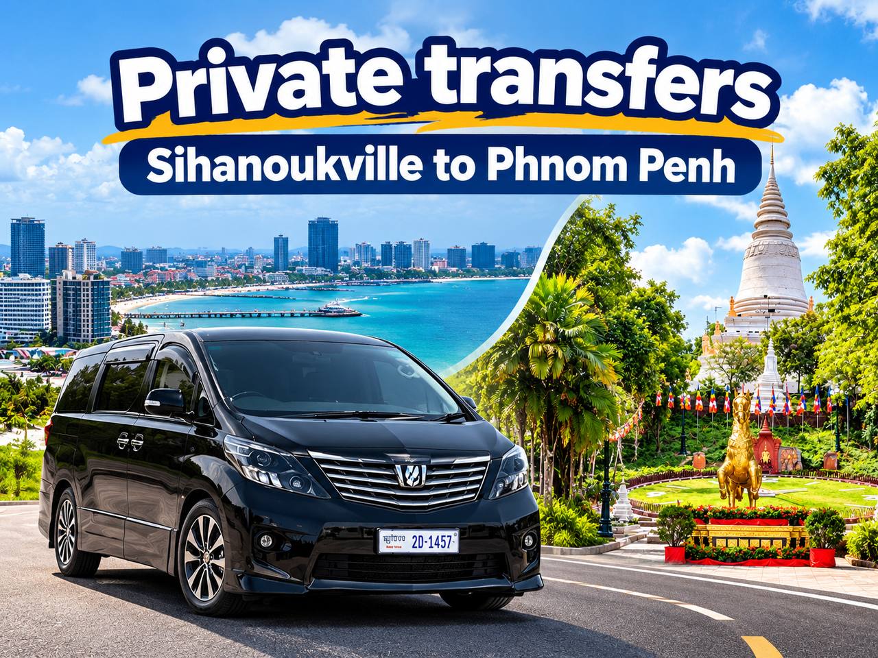 Private taxi Sihanoukville to Phnom penh